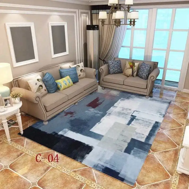 2021 New design 3d Ice Flower Velvet Carpet Living Room Area Rug Carpet