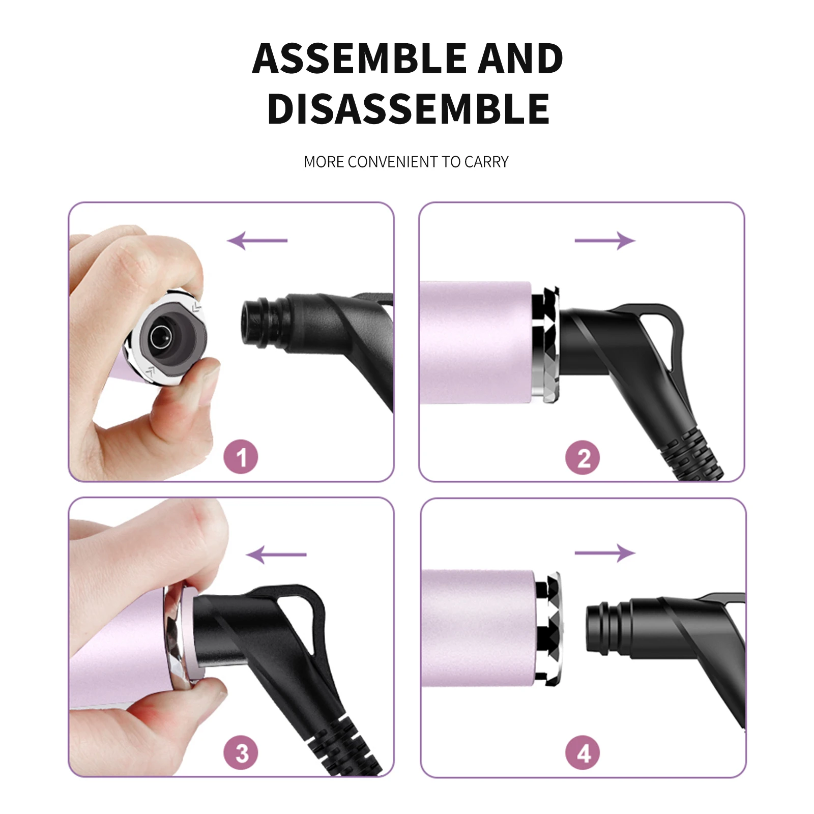 Peine Caliente 3 in 1 Heating Iron Hair Straightener and Curler Professional Heated Electric Comb