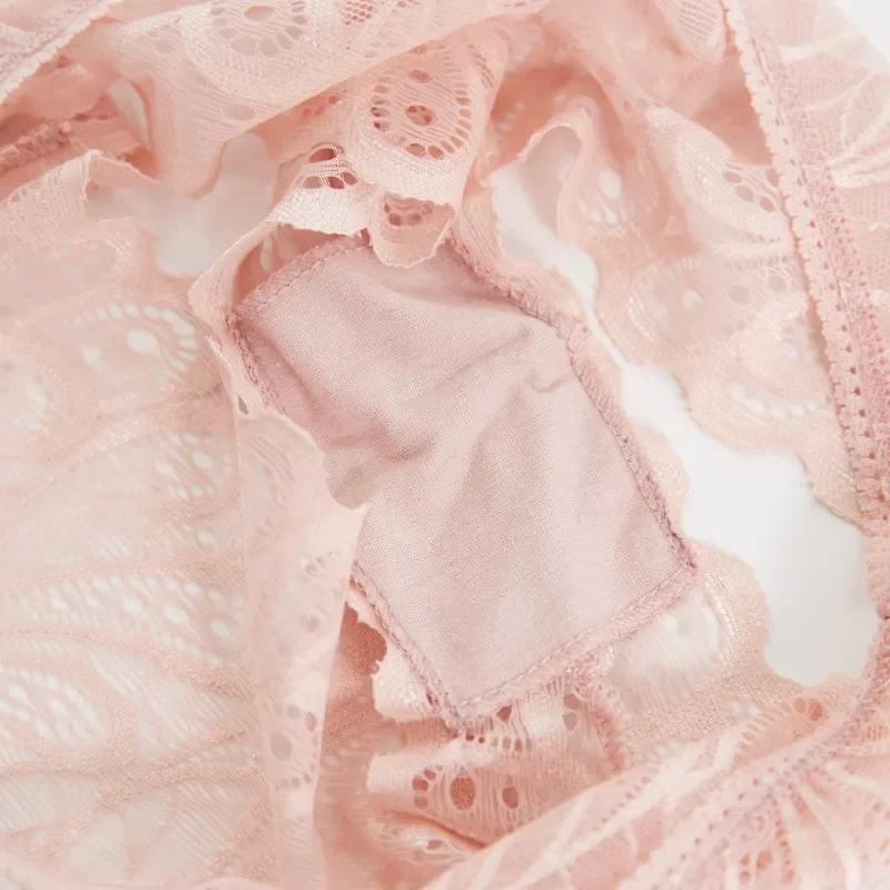 Lady Briefs S-L Size Sexy Panties Lace Intimate Women Lingerie Thongs Solid Underwear Fashion Underpants Breathable G-string