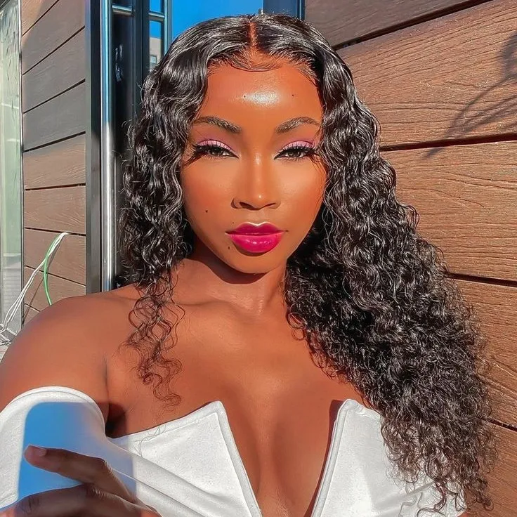 iFINER Lace Front Wigs Natural Curly Wholesale Bulk Fashion Style Curly Human Hair Hd Lace Front Wig