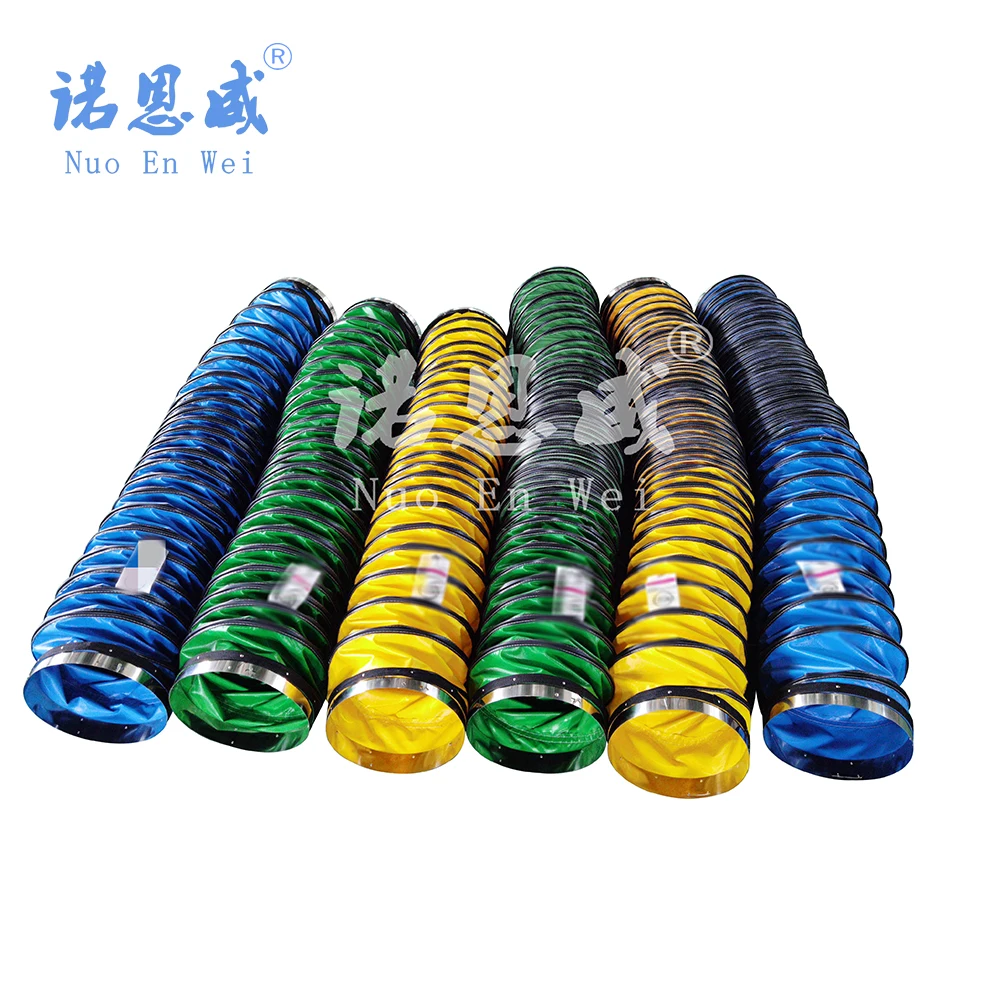 8-24 inch 200mm-600mm high temperature air duct High Temperature resistant flexible ducts heater hose fiberglass flexible duct