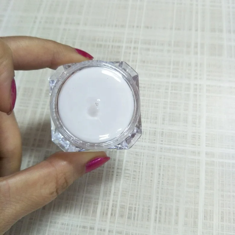 3g 5g 10g diamond shaped plastic cosmetic cream jars with lids