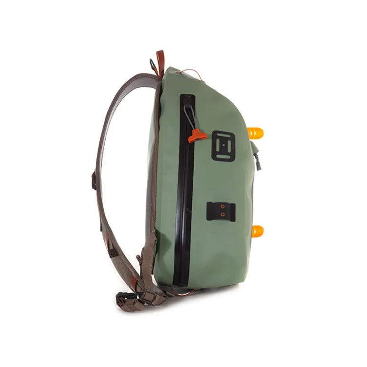 OEM Waterproof Nylon TPU or tarpaulin Fly Fishing Shoulder Bags for Fishing Rod Gear Fishpond Thunderhead Packs Fishing Backpack