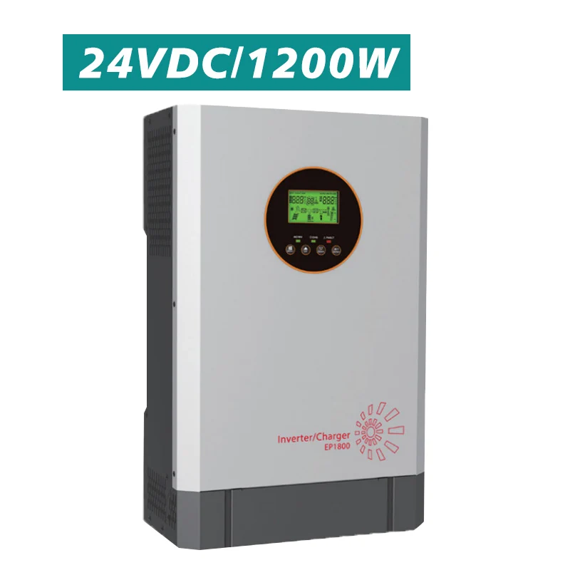 24VDC/1200W hybrid solar inverter 5kw with MPPT for solar power system for home and government