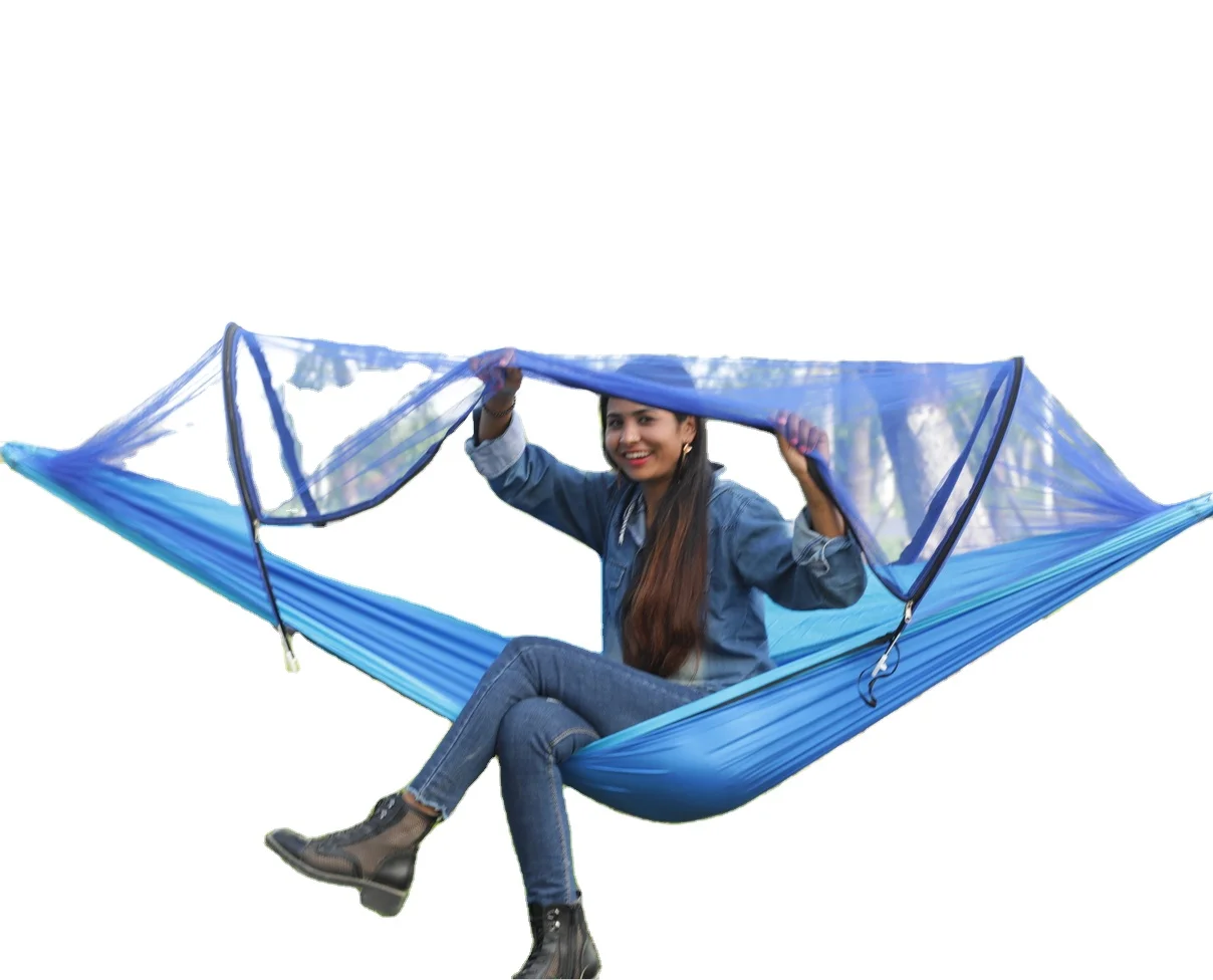 Factory Supply with a mosquito net make any custom color hammock
