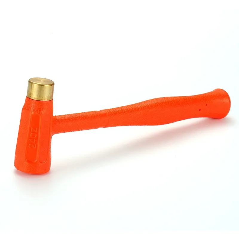 Wholesale Sales Hammering Tool High Quality Dead Blow Rubber Mallet Soft Sledge Hammer with Brass Head