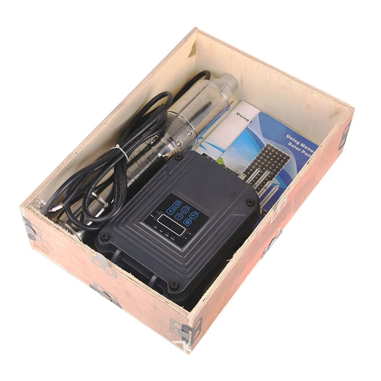 RIDA 3 Phase 220v 4KW Motor Water Pump 25mm Electric Cable Deep Well Pump With Pump Controller