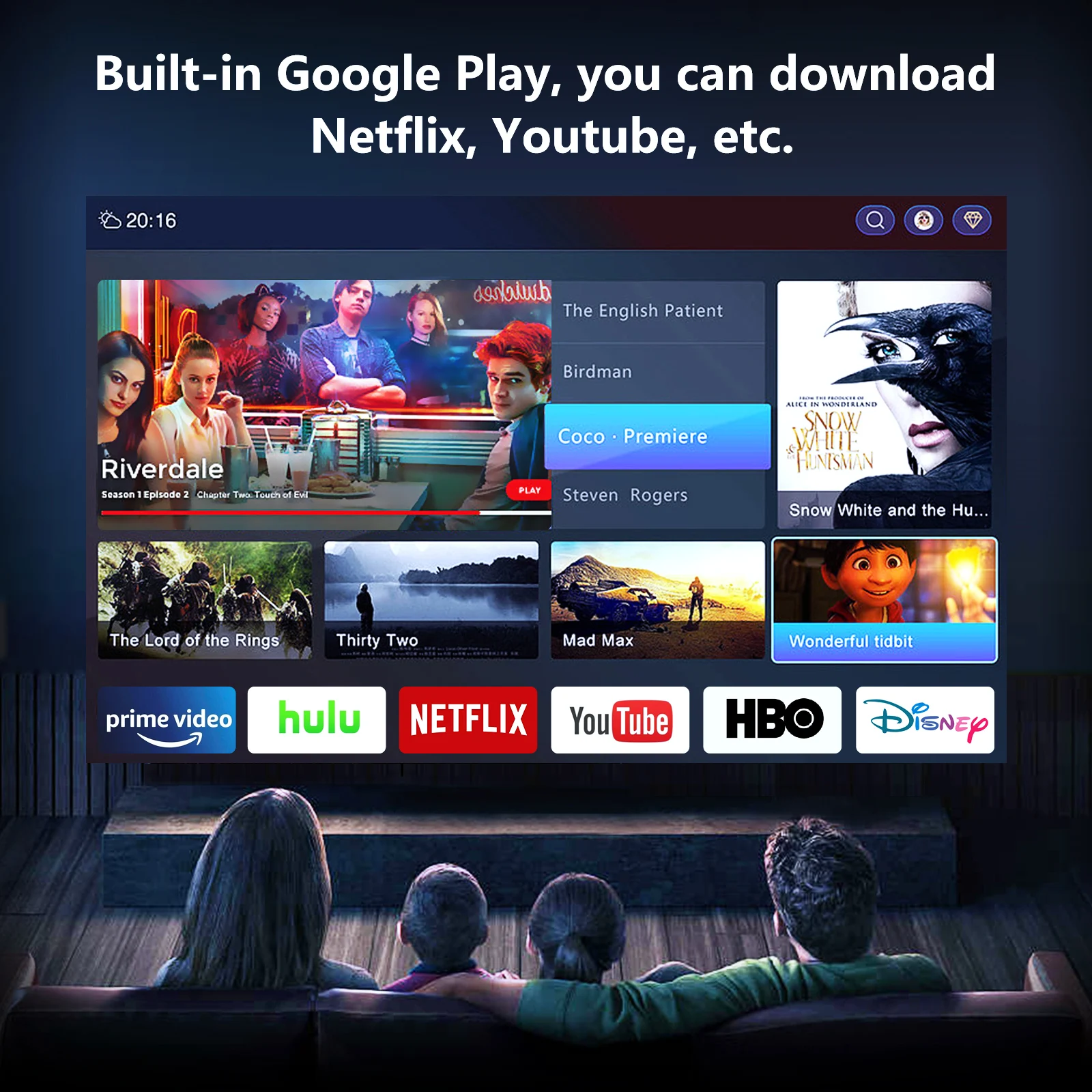 4k Global Version Youth Edition Compact Audio Assistant Home Theater Auto-focusing 1080P Projector