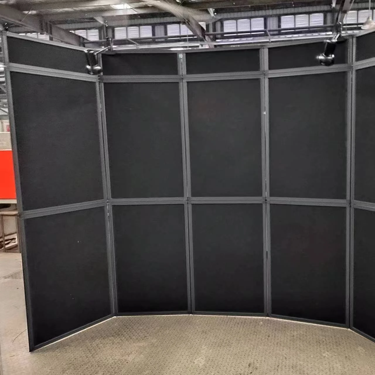 Floor Standing display Portable  Aluminum Frame Exhibition Folding Wall Panel Advertising Display