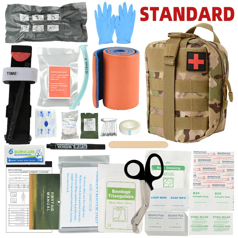 Professional Survival Gear Tool Tactical Emergency Ifak First Aid Kit Pouch Trauma Combat Kit