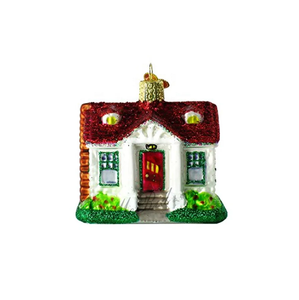 Christmas Tree Ornaments Xmas Glass Painting Holiday Decoration & Gift Customized shape Size Eco-friendly