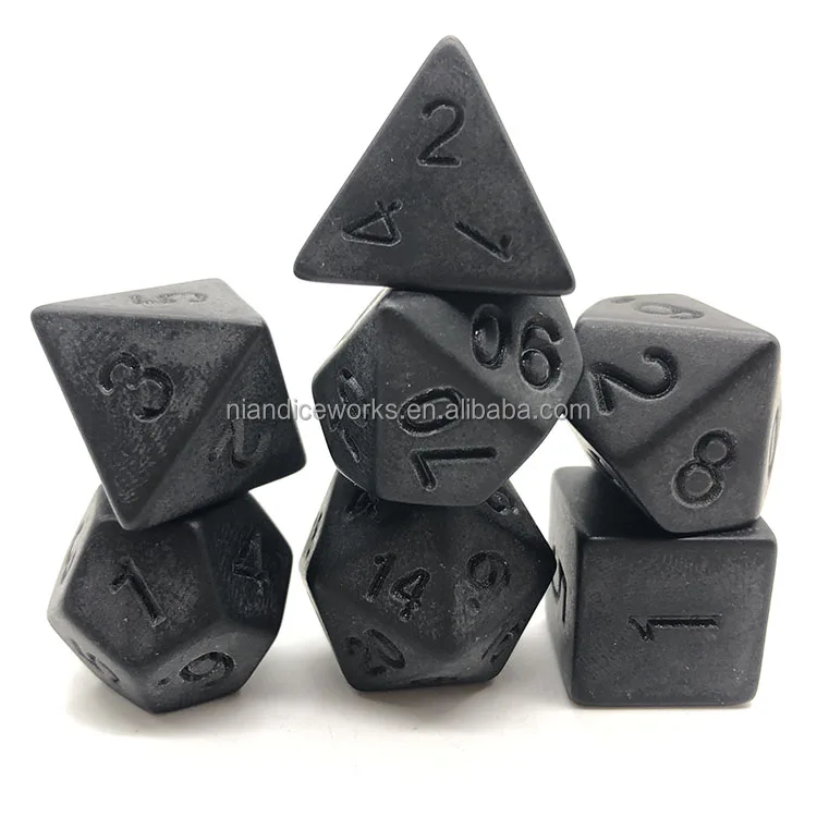Nian dice manufacturers black plastic dice