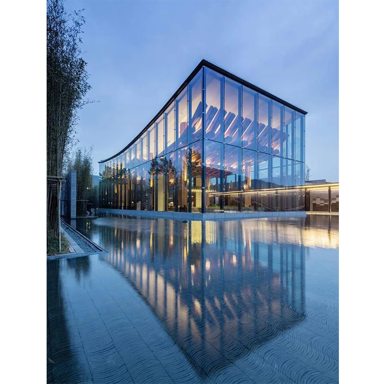 House Exterior Wall Cladding Fire Rated Facade Supply Glass Aluminum Curtain Wall