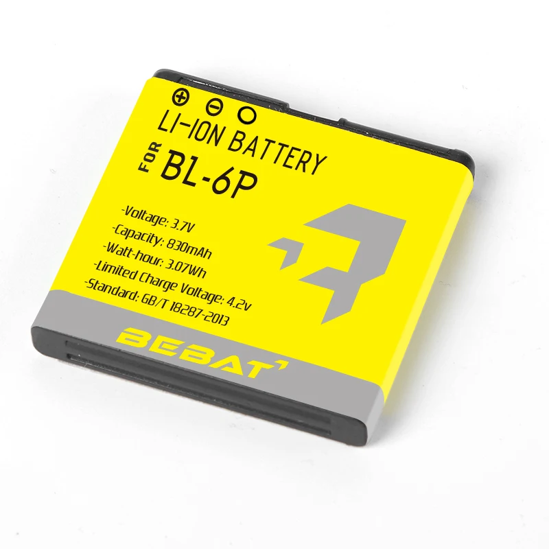 12 Months Warranty BL-6P Battery for Nokia 6500c 7900 5100 Cell Phones