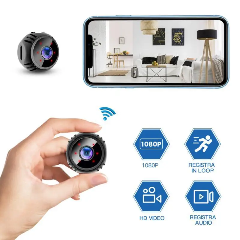 W8 мини-камера HD 1080P ночного видения видеокамеры обнаружения движения видеорегистратор Микро Wi-Fi камера для подводной съемки на глубине до видео ультра малый Cam