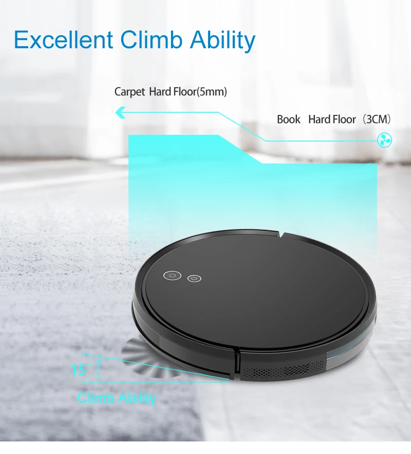 
2021 New Design Robot Aspiradora Cleaning Vacuum Cleaner Auto Function Home Use Smart Floor Vacuum Cleaner Robot for Carpet 