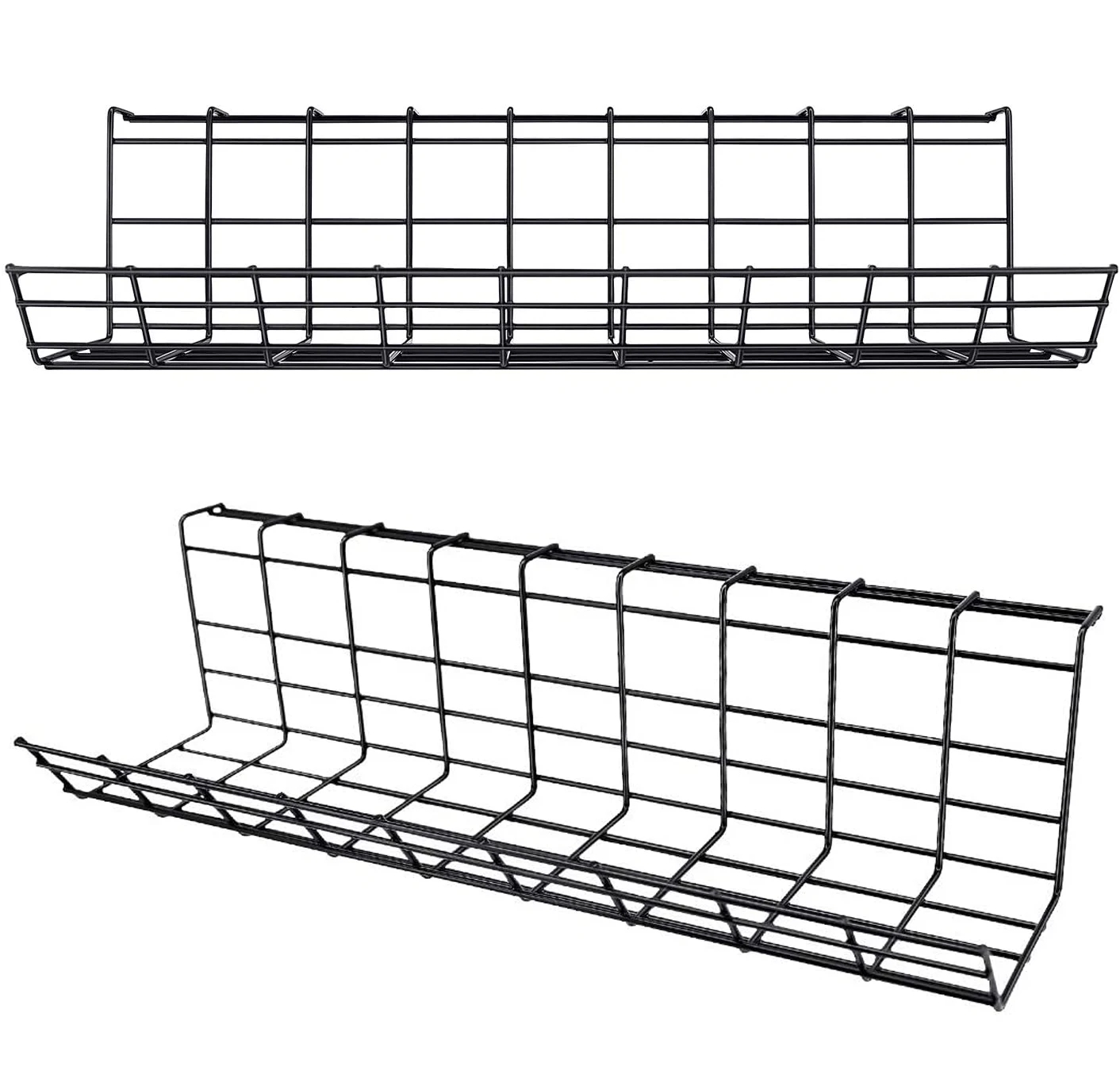 Cable Organize Home Office Computer Standing Metal Power Strip Holders Cord Organize Wire Racks Under Desk Cable Management Tray