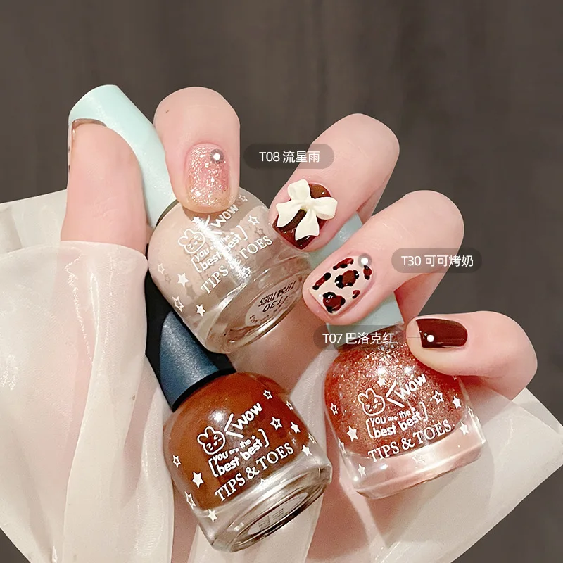 Private Label kids Peel off  Nail Polish Top Coat Nail Polish With MSDS Fast Air Dry Toxic Free