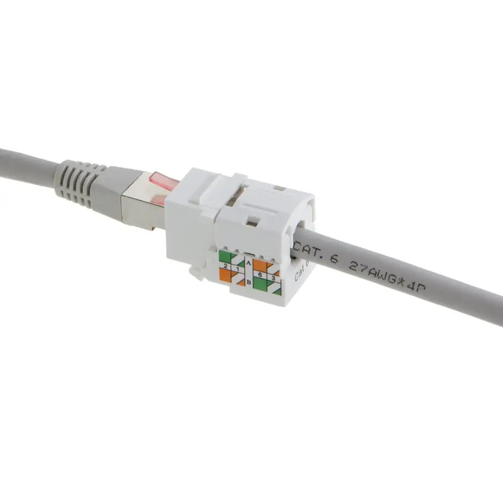  Модульный сетевой разъем RJ45 180 градусов Cat6a Cat6 Jack cat5e