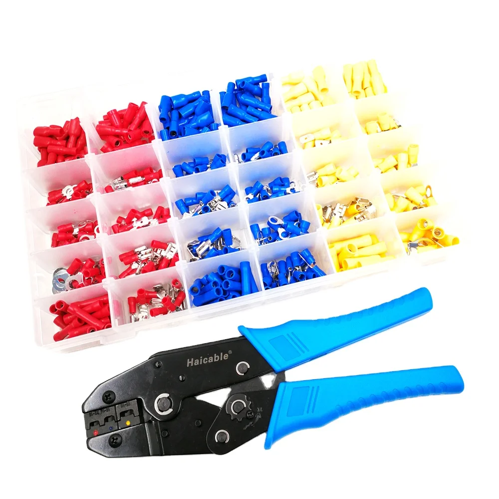 Electrical Wire Crimp Tool Terminals Kit KIT30-480I Insulated crimping tool Terminator Spade Butt Connectors Set