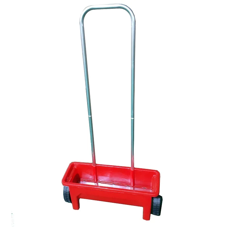 High quality Plastic Seed Spreader Vegetable Planter small hand push Sand Salt Fertiliser spreader