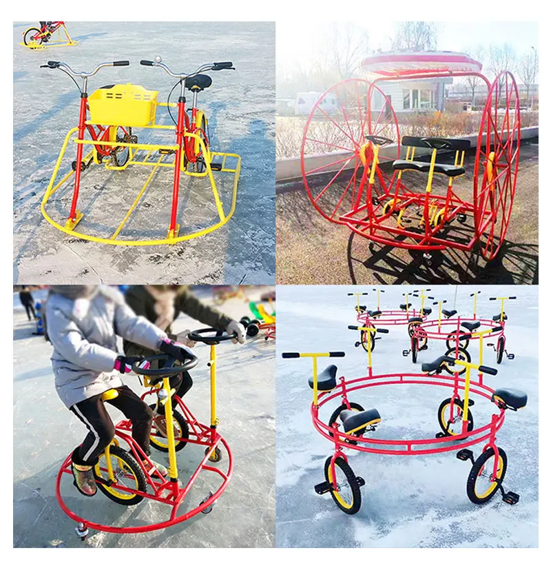 Hot Sale Original Manufacturer Drifting snow ski bike snowmobile snow racer for adult and kid