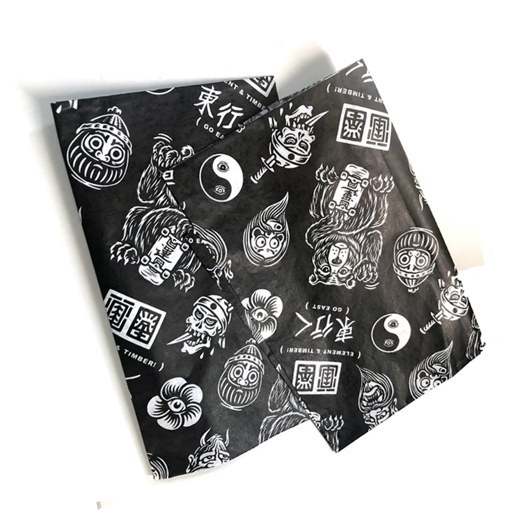 
Brands names wrapping paper custom printed tissue paper for packaging 