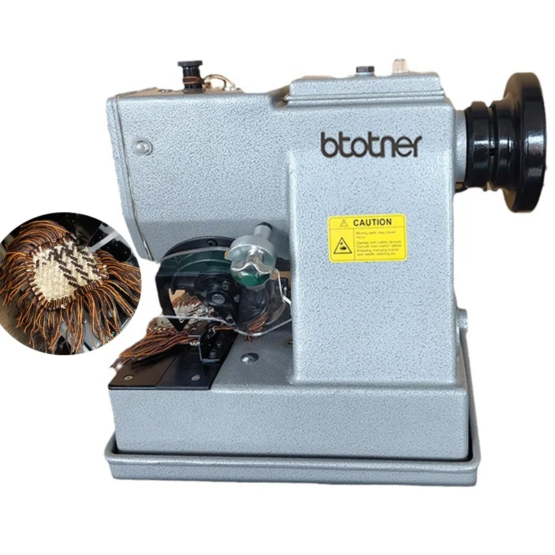 Carpet edge sewing binding machine industrial scarf tassel fringe twisting making machine