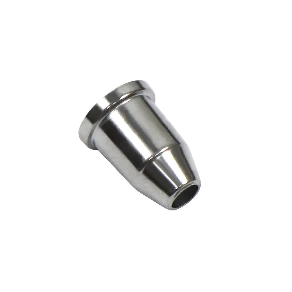 Stainless Steel Electric Guitar String Ferrules with Mounting Bushings Chrome