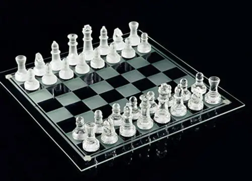 Wholesale glass Crysta l Chess Set