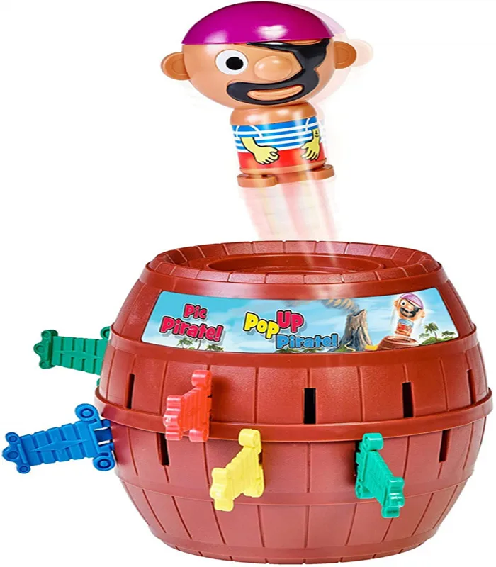 Hot Pirate Bucket Children's Toy Interactive Spoof Board Game Pop-up Pirate Family Game Ce Unisex Relax Plastic Custom Toys