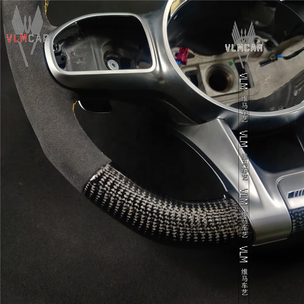 Автомобильное рулевое колесо из углеродного волокна для mercedes benz c-class A-class b e-class gla/glc/gle, старая модель для нового рулевого колеса amg 809