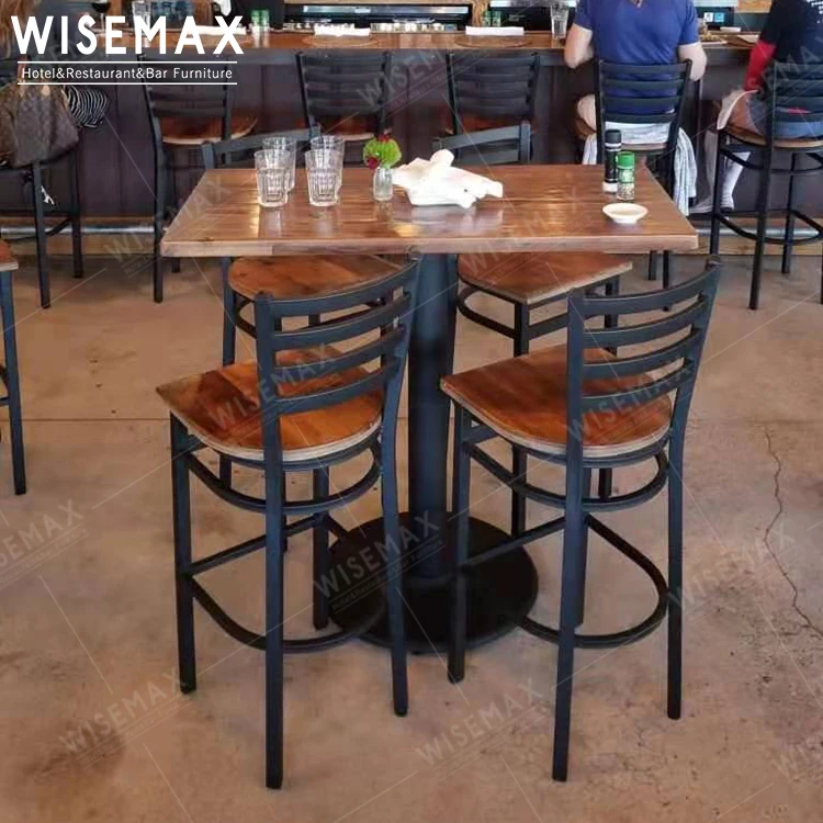 Мебель WISEMAX дешевая 70 Х70 квадратная круглая цельная деревянная настольная для ресторана кафе магазина коммерческой столовой мебели