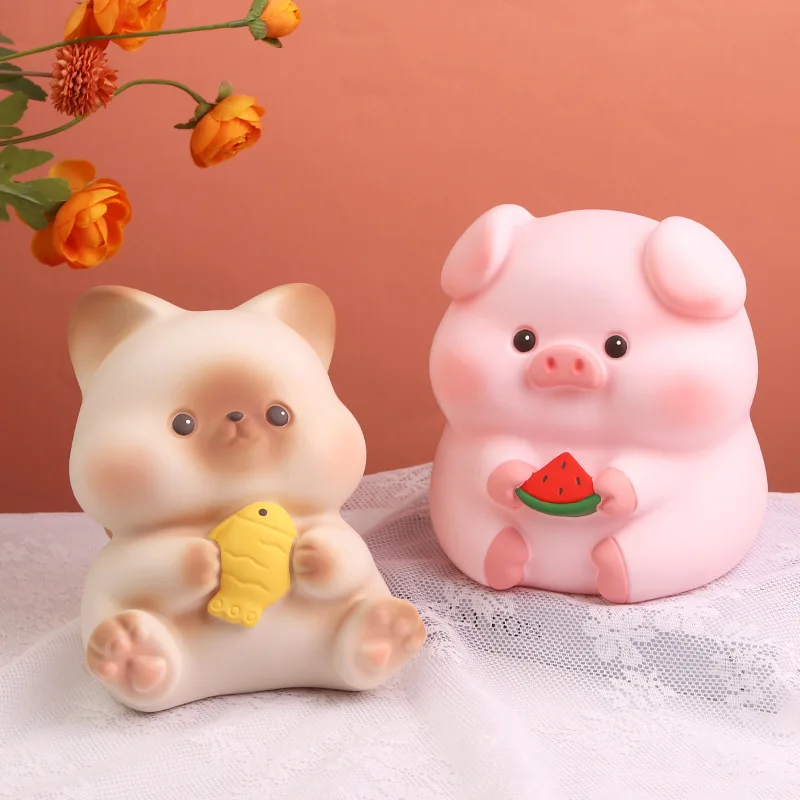 Customized colorful plastic shaped white rabbit bank sale price pvc baby coin money box resin saving banks toy for kids