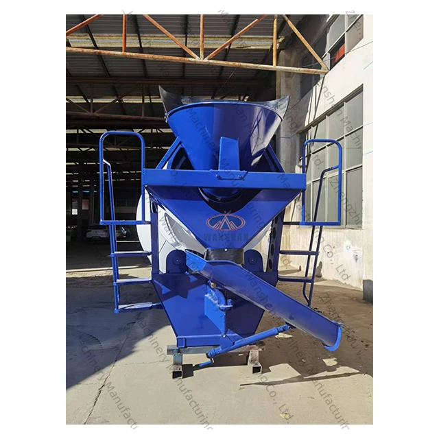 6 cubic meters concrete mixing drum cement mixing tank with electric control box