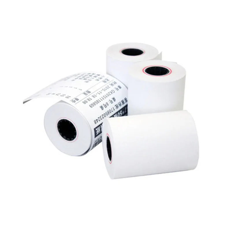 Бесплатный образец печатной бумаги 80x80 мм и 3-1/8 дюймов pos бумага рулон термобумаги