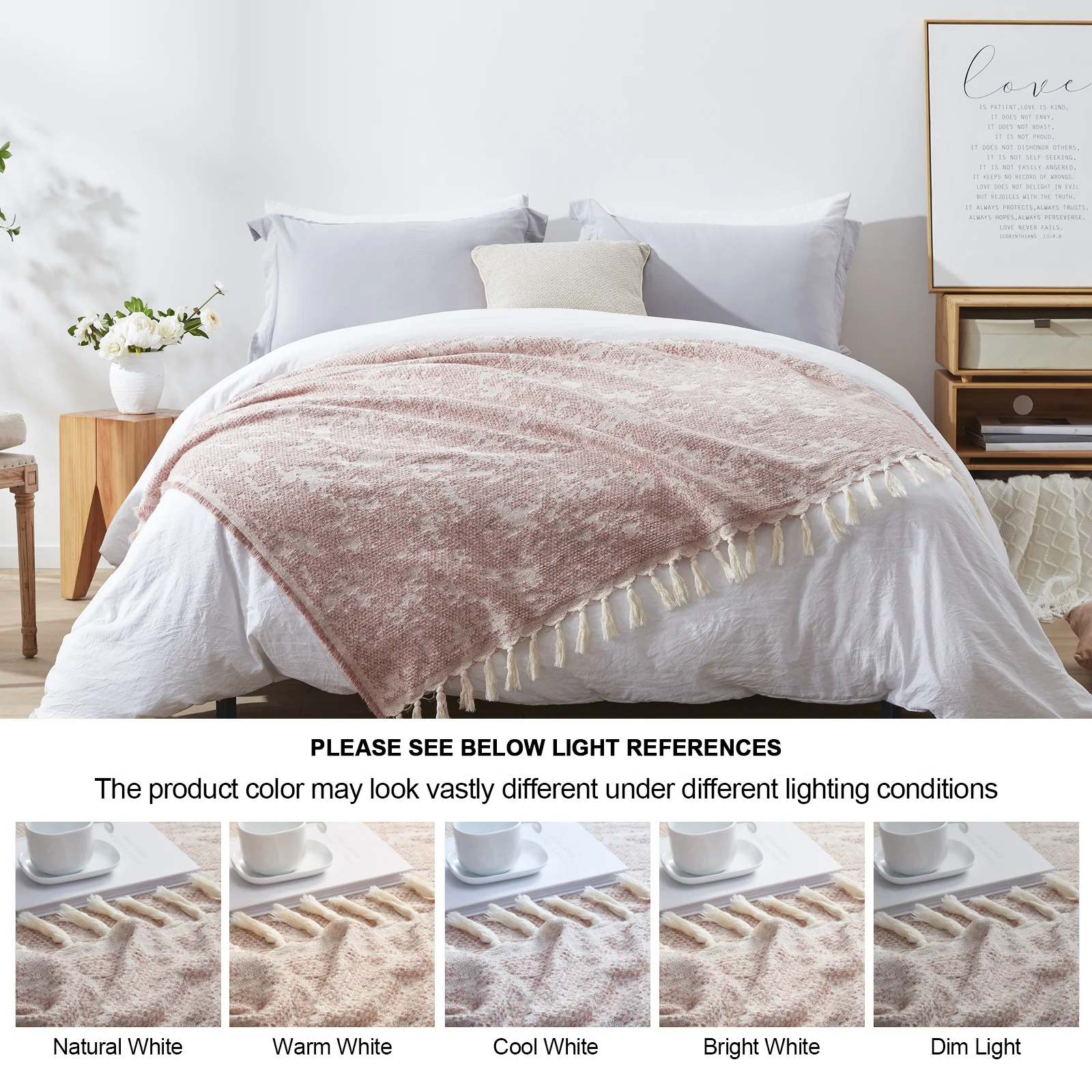 BLX cotton and Wool 60x79 inches custom luxury design wool Sofa Cover blanket