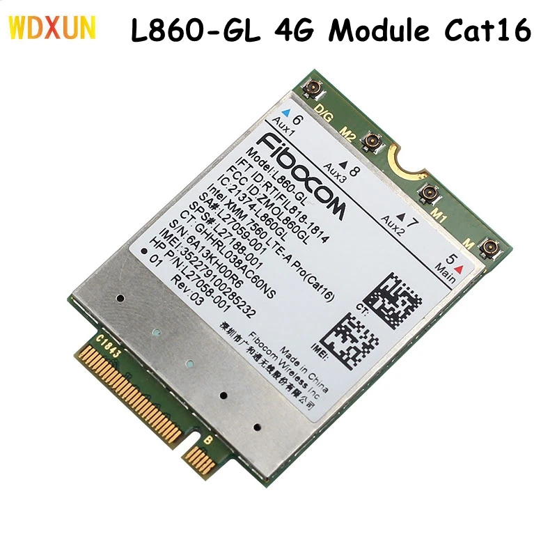 FDD-LTE TDD-LTE Cat16 Fibocom L860-GL 4G модуль Wlan Card беспроводная сетевая карта SPS # L27188-001 для ноутбука HP Elitebook X360 830 840