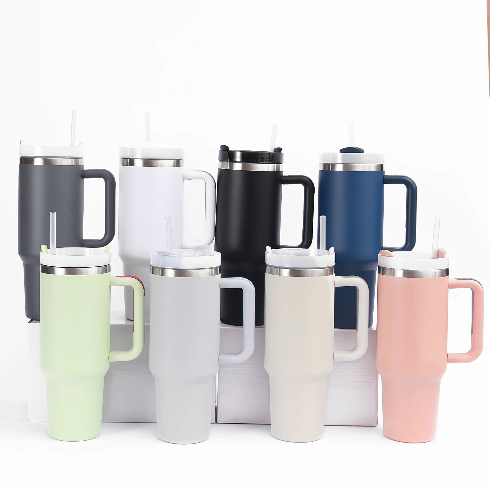 Tumbler 40oz H2.0 Flowstate Travel Tumbler Sublimation Dupe Iceflow Modern Tumbler