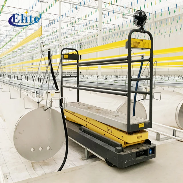 Greenhouse electric  tomato picking pipe rail trolley Chinese supplier