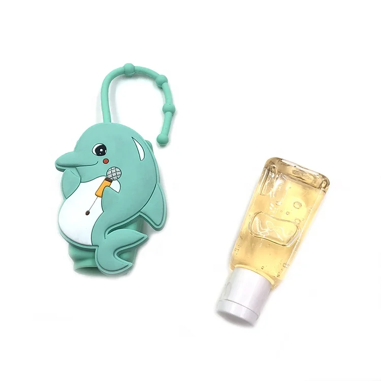 Wholesale Mini Pocket Alcohol Cleaning Waterless Gel With Custom Elephant Shaped Silicone Holder