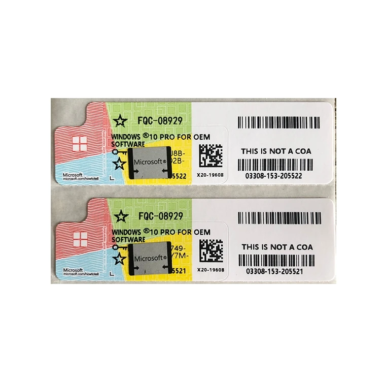 Hot Selling Win10 Home Retail Key Coa Sticker Original Oem Retail Key