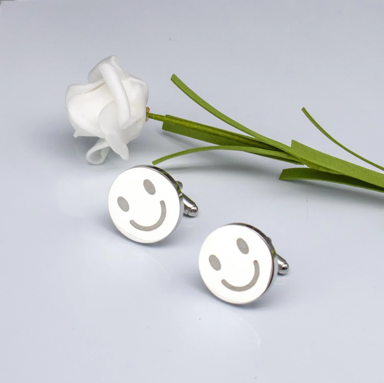 Custom 925 Sterling silver Cufflinks Personalized High Quality Can Be Engraved Any Cartoon Logo Fashion Jewelry For Men Gift