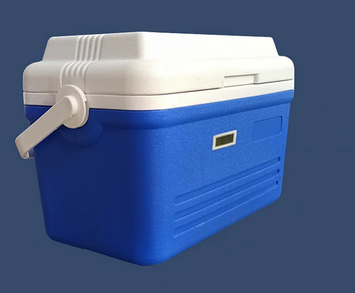 Veterinary vaccine blood transport cooler box