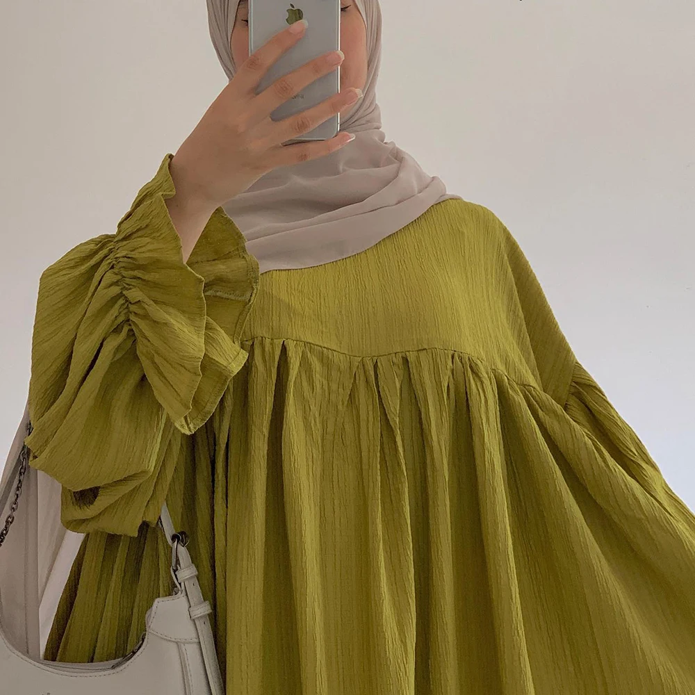 New Design Custom Elegant Abaya Women Muslim Dress Dubai Islamic Clothing Eid Fashion Turkish Modest Abaya