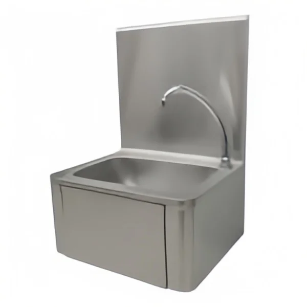 Guanbai knee operated sink stainless steel portable foot operated hand wash sink