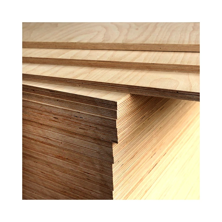 Factory direct supply 18mmE0 all birch furniture plywood and solid wood double veneer plywood cabinet furniture board