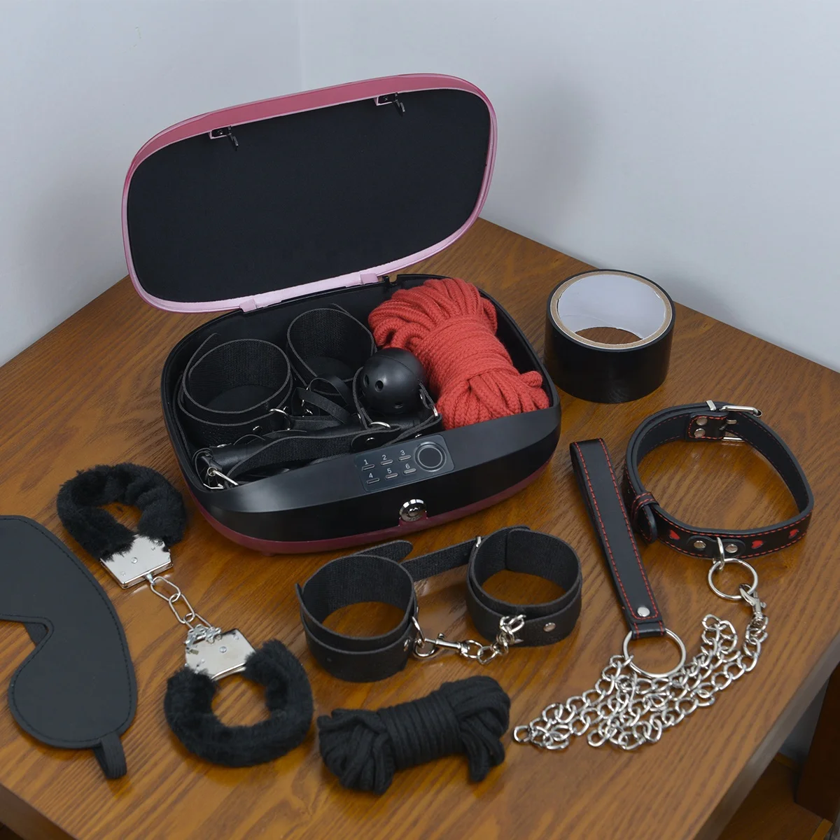 Factory Wholesale sex toy box male sex toys storage box fingerprint BDSM penis case for couples