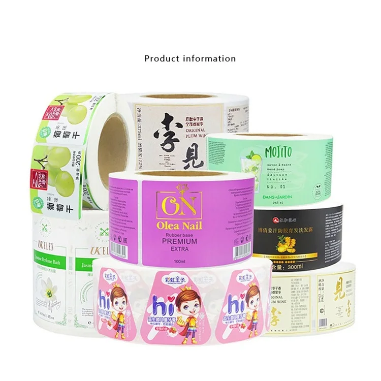 High Quality Gold Foil Vinyl Self-Adhesive Waterproof Stickers Roll 3D Feature for Custom Food Sticker Wholesale Supply