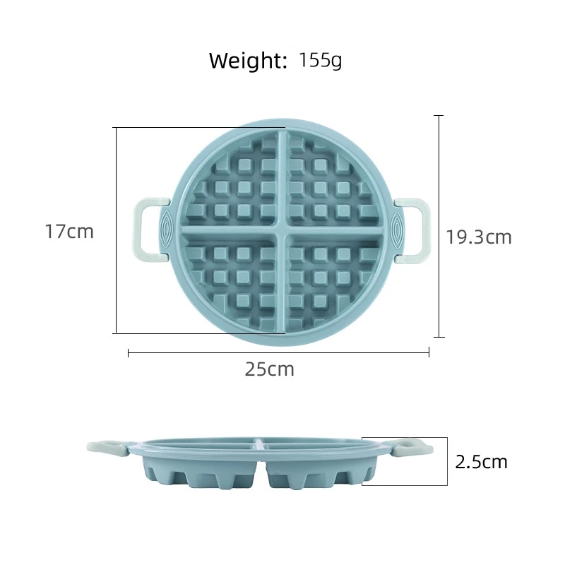 Silicone Waffle Mold Best Nonstick Maker Molds Baking Mini Large Round Square Tray Multicavity Reusable Flexible Bpafree Easy